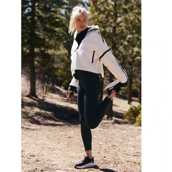 NWT Free People Women's Keepin' Cozy Fleece-Lined Women's High-Waisted Leggings - Picture 2 of 14